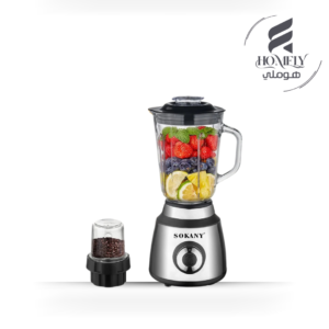 خلاط سوكاني 2×1 وعاء زجاجي 800 وات  1.5 لتر موديل SK-03032