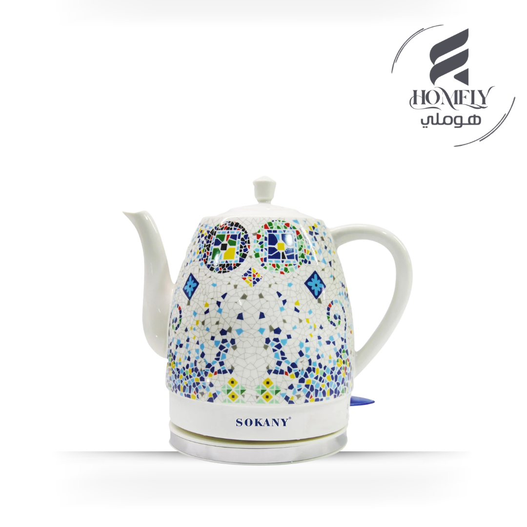 غلاية سوكاني إبريق مزخرف 1.5 لتر 1000 وات موديل SK-09008