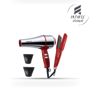 طقم سوكاني 2×1 استشوار استناليس 3600 وات + مكواة شعر  موديل SK-14035